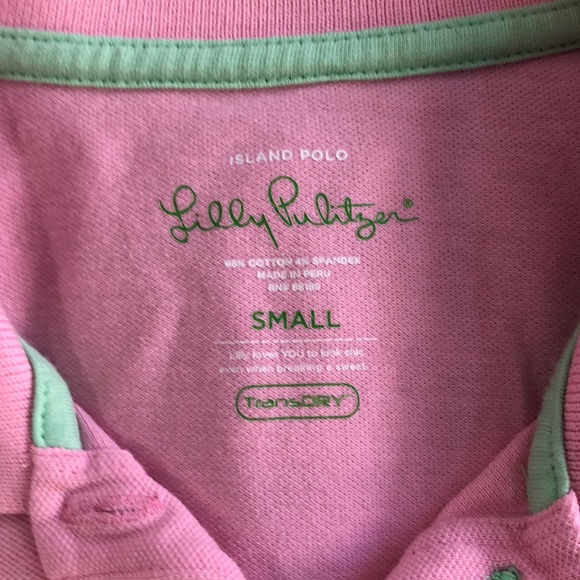 Lily Pulitzer pink island polo small - Picture 6 of 8